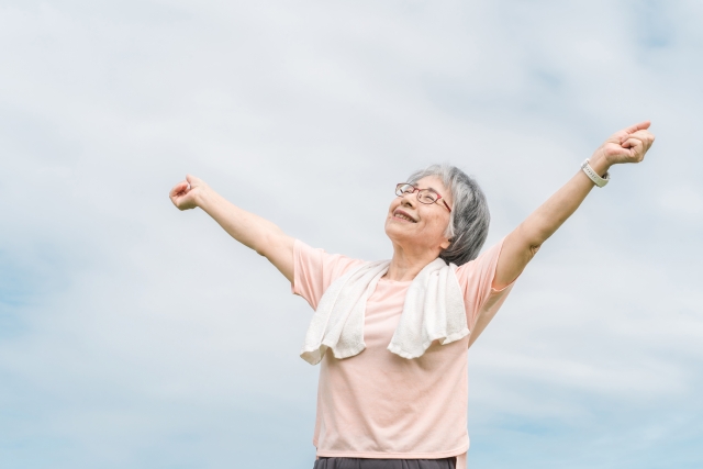 深呼吸してリラックス